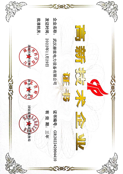 高新手艺企业证书